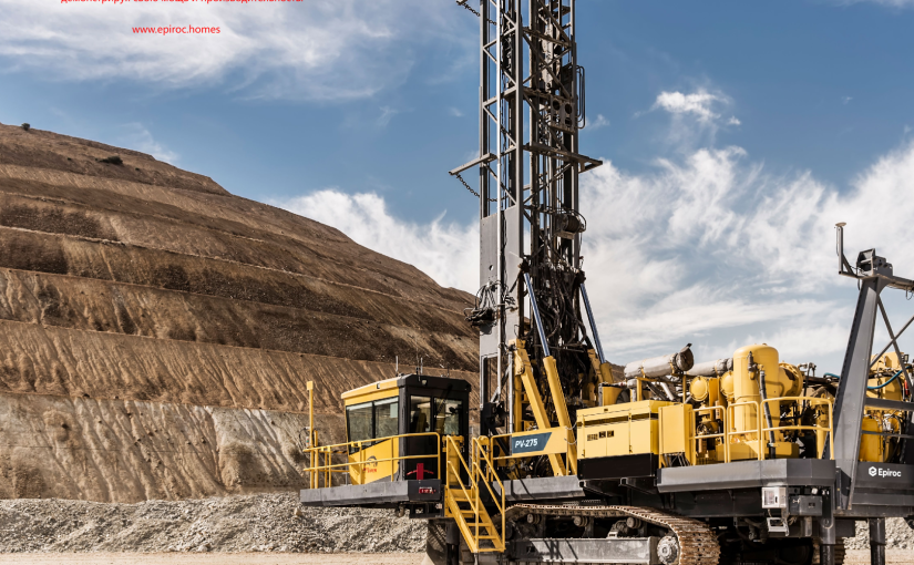 Эпирок Pit Viper 275 на рабочем месте в горном карьере