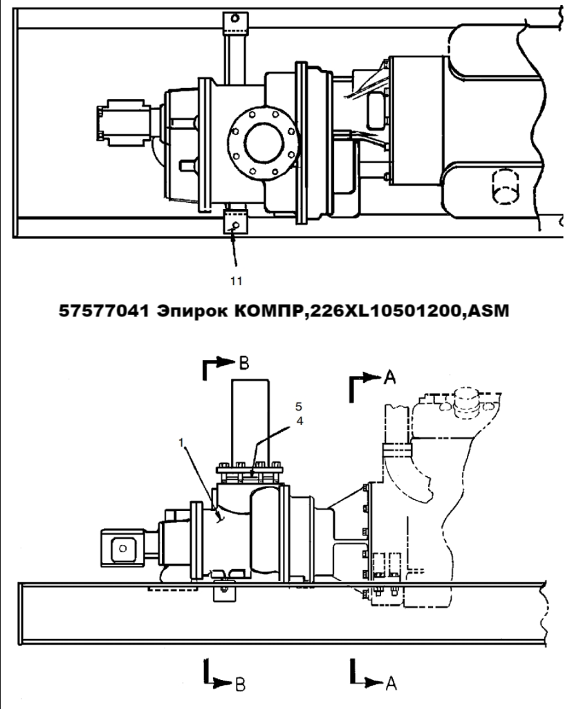 57577041: Эпирок КОМПР,226XL1050/1200,ASM — надёжный промышленный компрессор