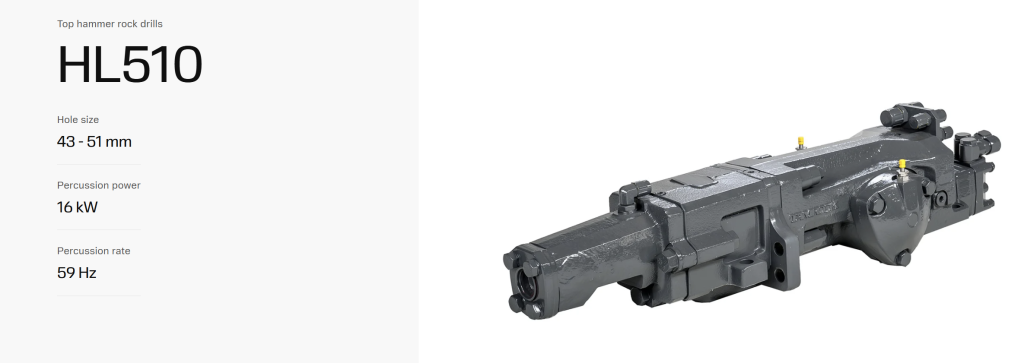 Запчасть 30385022 для гидравлического перфоратора Sandvik HL510B крупным планом