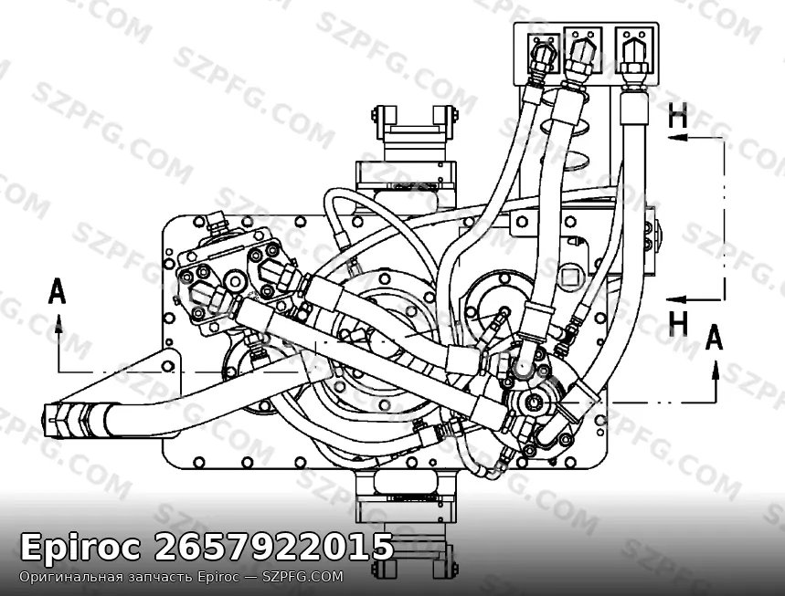 Вращающийся блок Epiroc DML 2657922015 на буровой установке