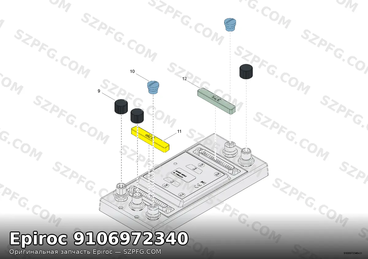 Epiroc DECODER MODULE 9106972340 для управления горнодобывающей и строительной техникой.
