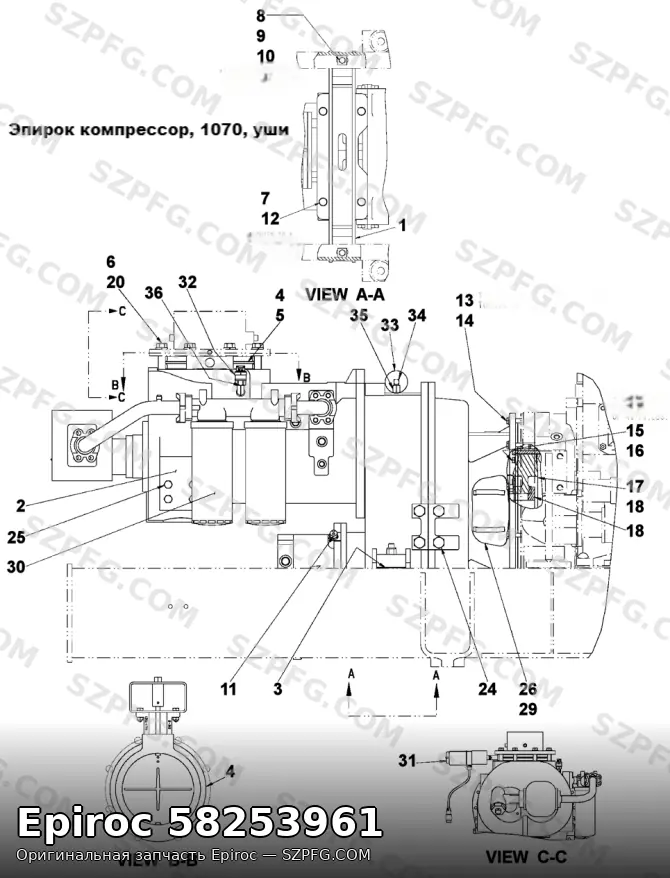 КОМПРЕССОР Epiroc 58253961